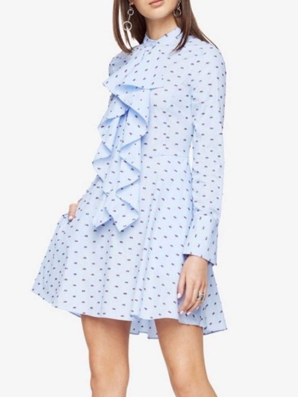 BCBGMaxAzria Chelsea Ruffle Dress - Tiny ripped on the back
